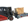 Grúa UNITRAILER UNIPLAT 600/3 S con tres ejes 600×215 3500 KG
