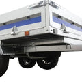 Grúa UNITRAILER UNIPLAT 600/3 S con tres ejes 600×215 3500 KG